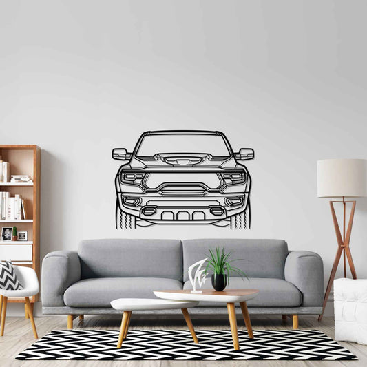 Ram TRX 2021 Front Silhouette Metal Wall Art
