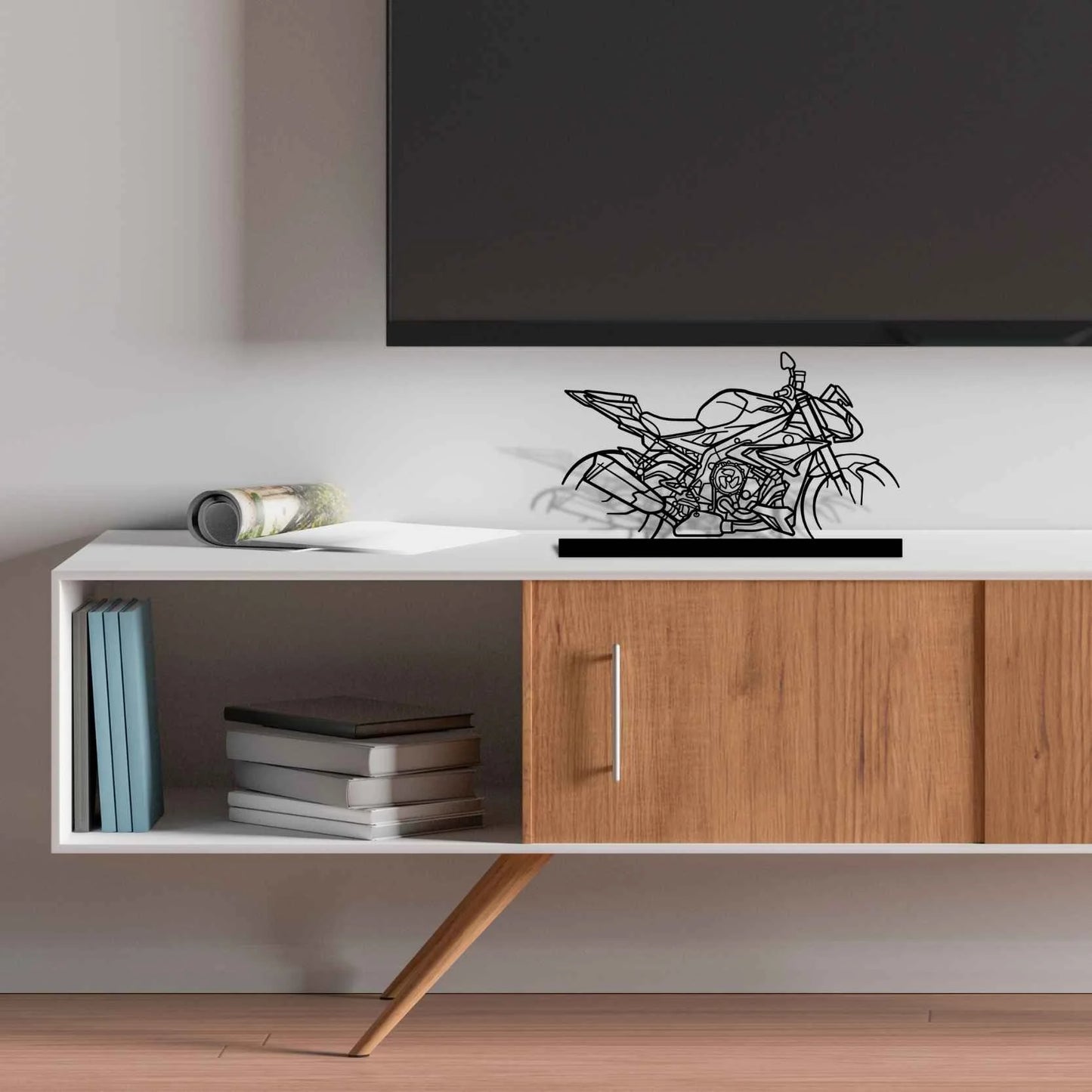 S1000R Silhouette Metal Art Stand