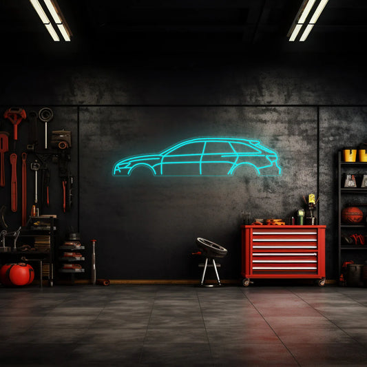 RS6 2021 Neon Silhouette