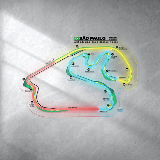 Autodromo Jose Carlos Pace Neon Race Track