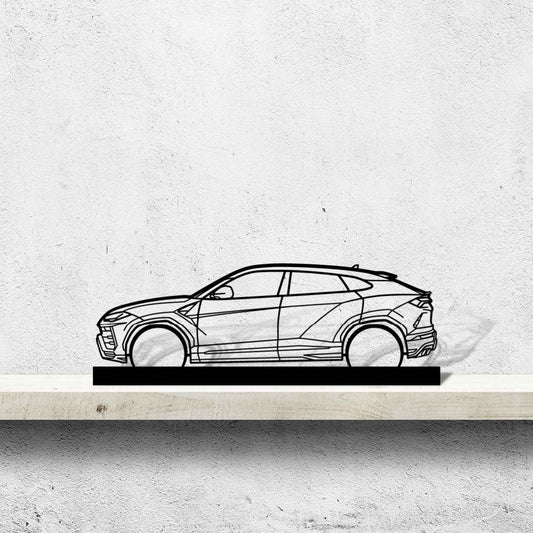 Urus Silhouette Metal Art Stand