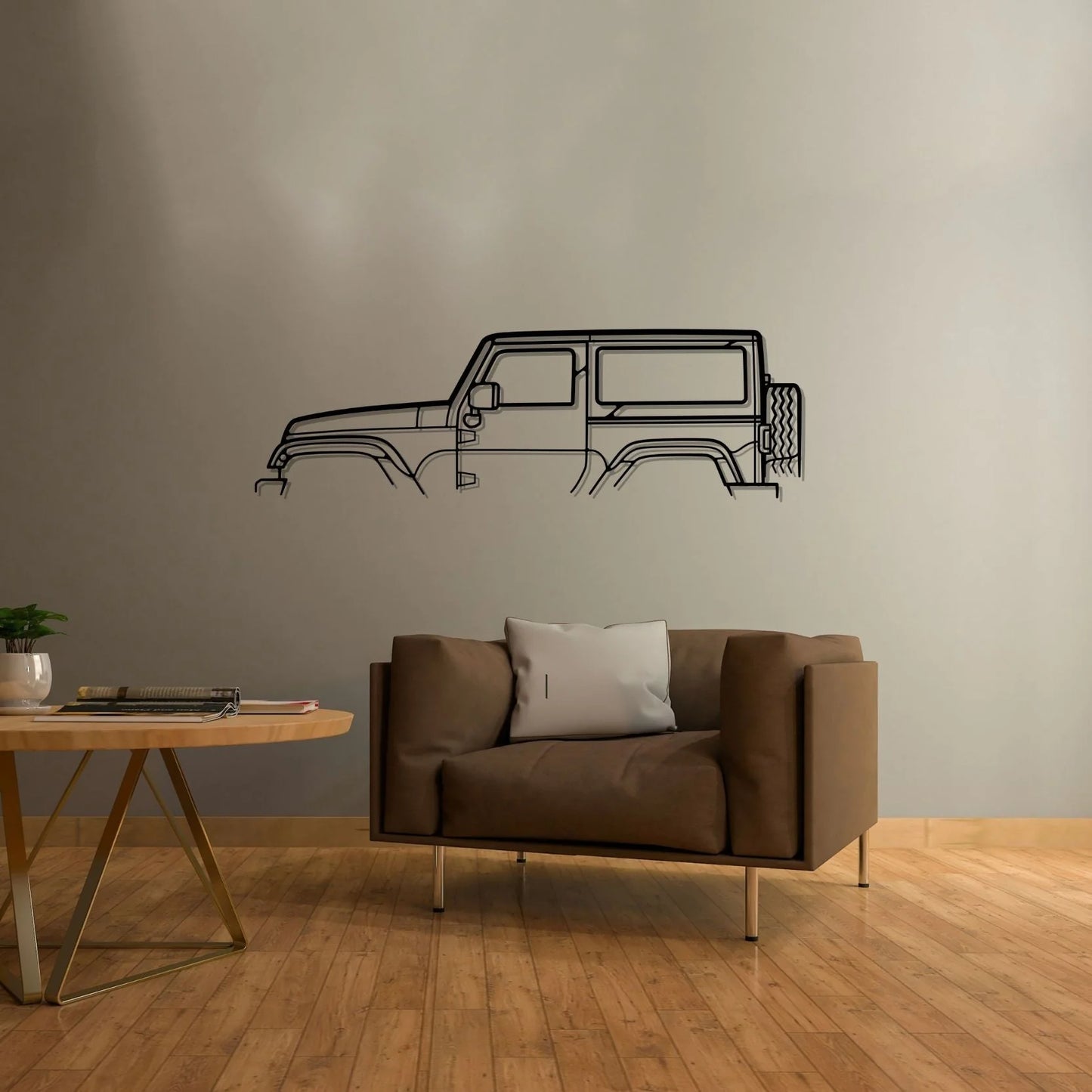 Wrangler 2013 Classic Silhouette Metal Wall Art