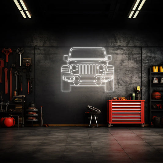 Wrangler 2020 Front Neon Silhouette