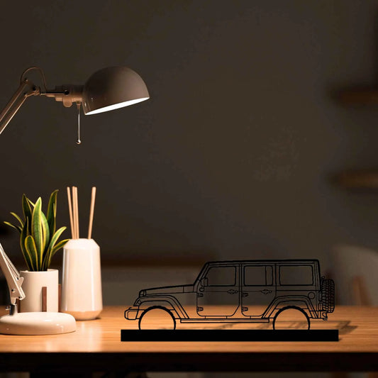 Wrangler 2015 Silhouette Metal Art Stand