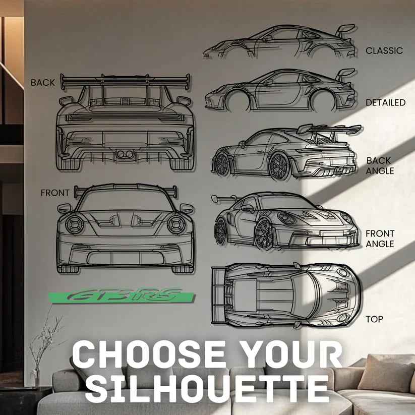 Metal Car Silhouettes