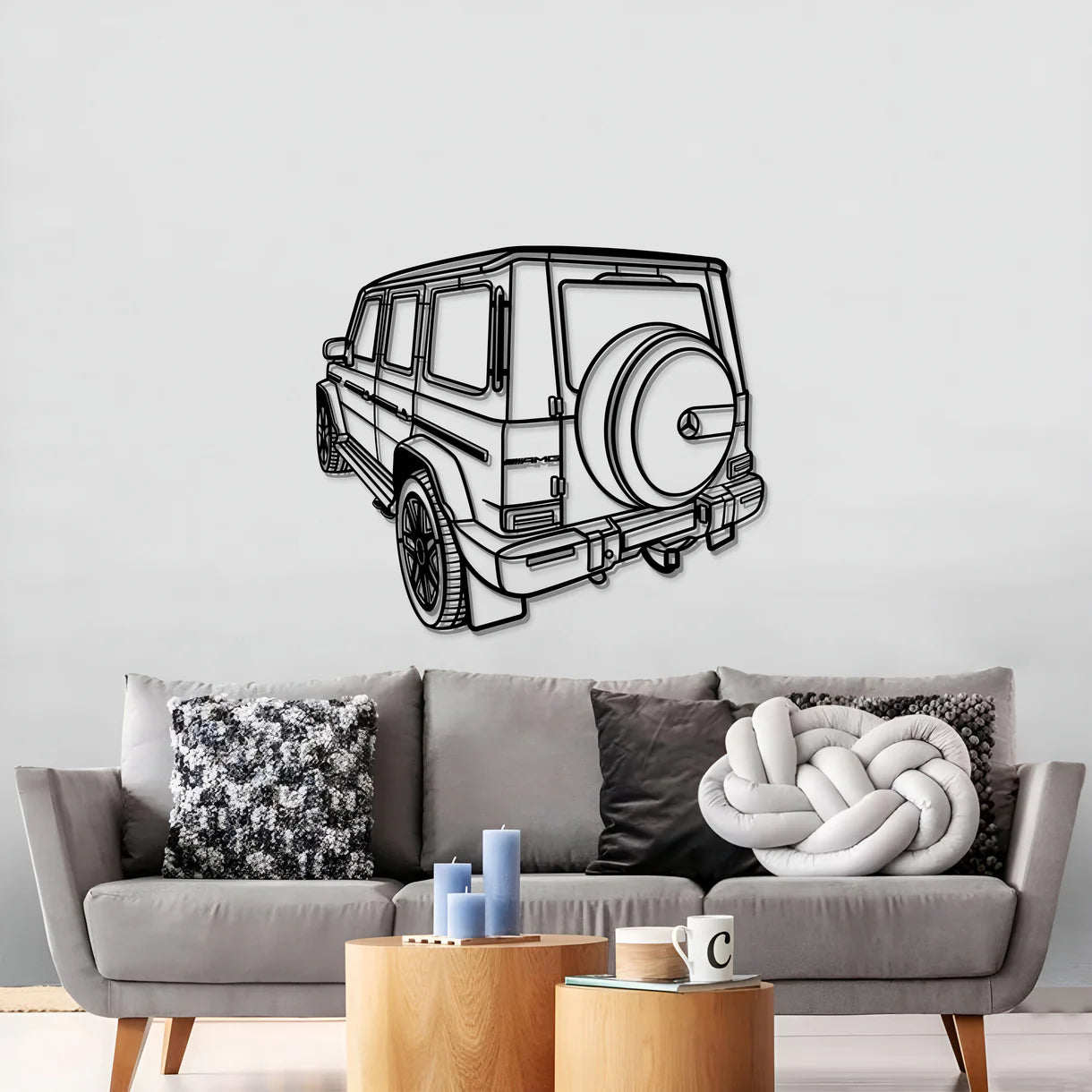 2021 G Class Angle Metal Car Wall Art
