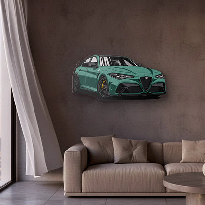 Giulia GTA Front Angle Acrylic Print