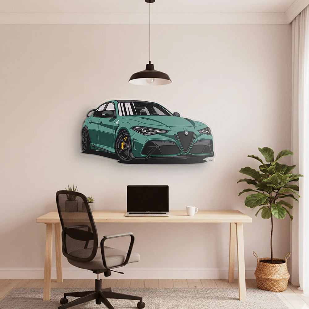 Giulia GTA Front Angle Acrylic Print