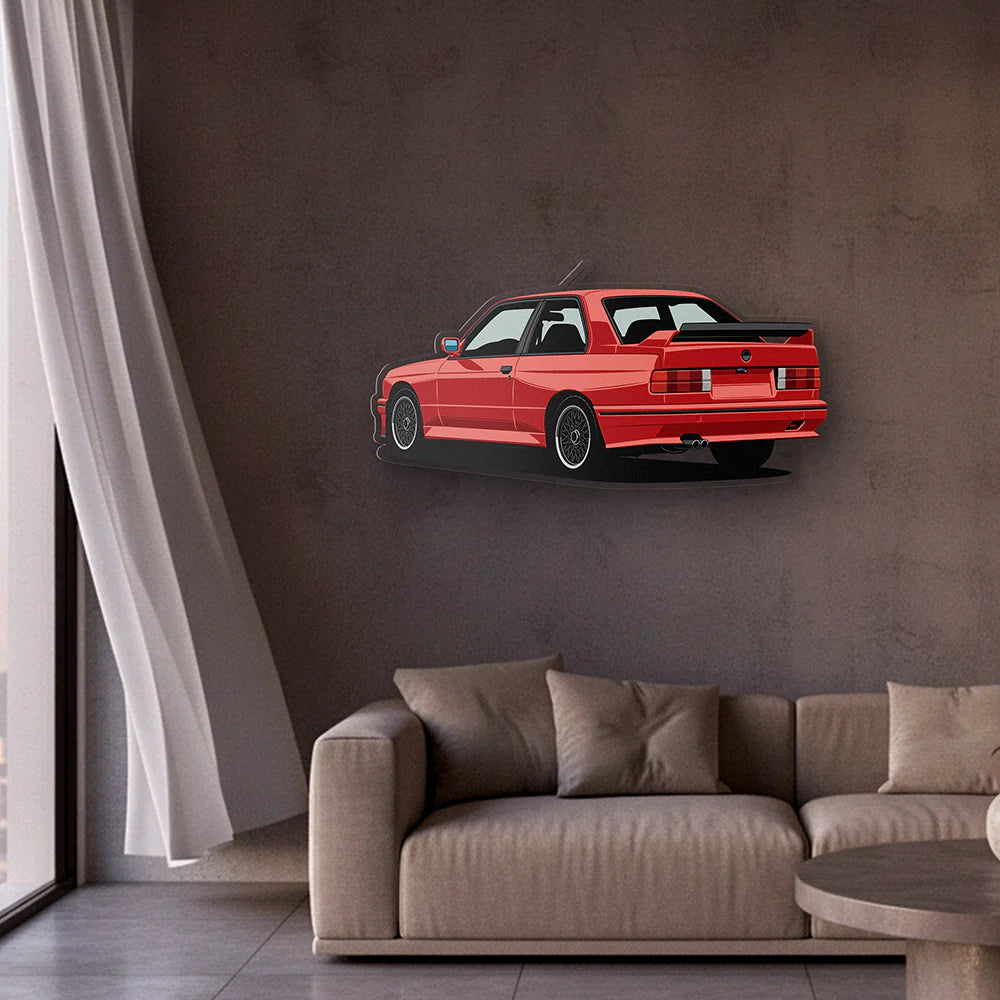 BMW M3 E30 Back Angle Acrylic Print