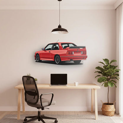 BMW M3 E30 Back Angle Acrylic Print