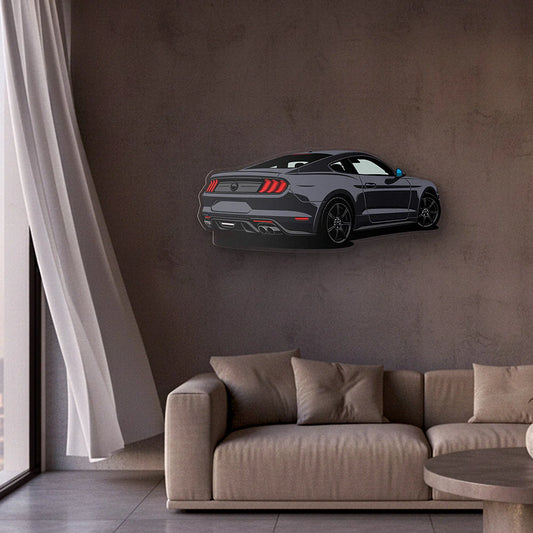 Mustang GT 2021 Back Angle Acrylic Print