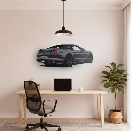 Mustang GT 2021 Back Angle Acrylic Print