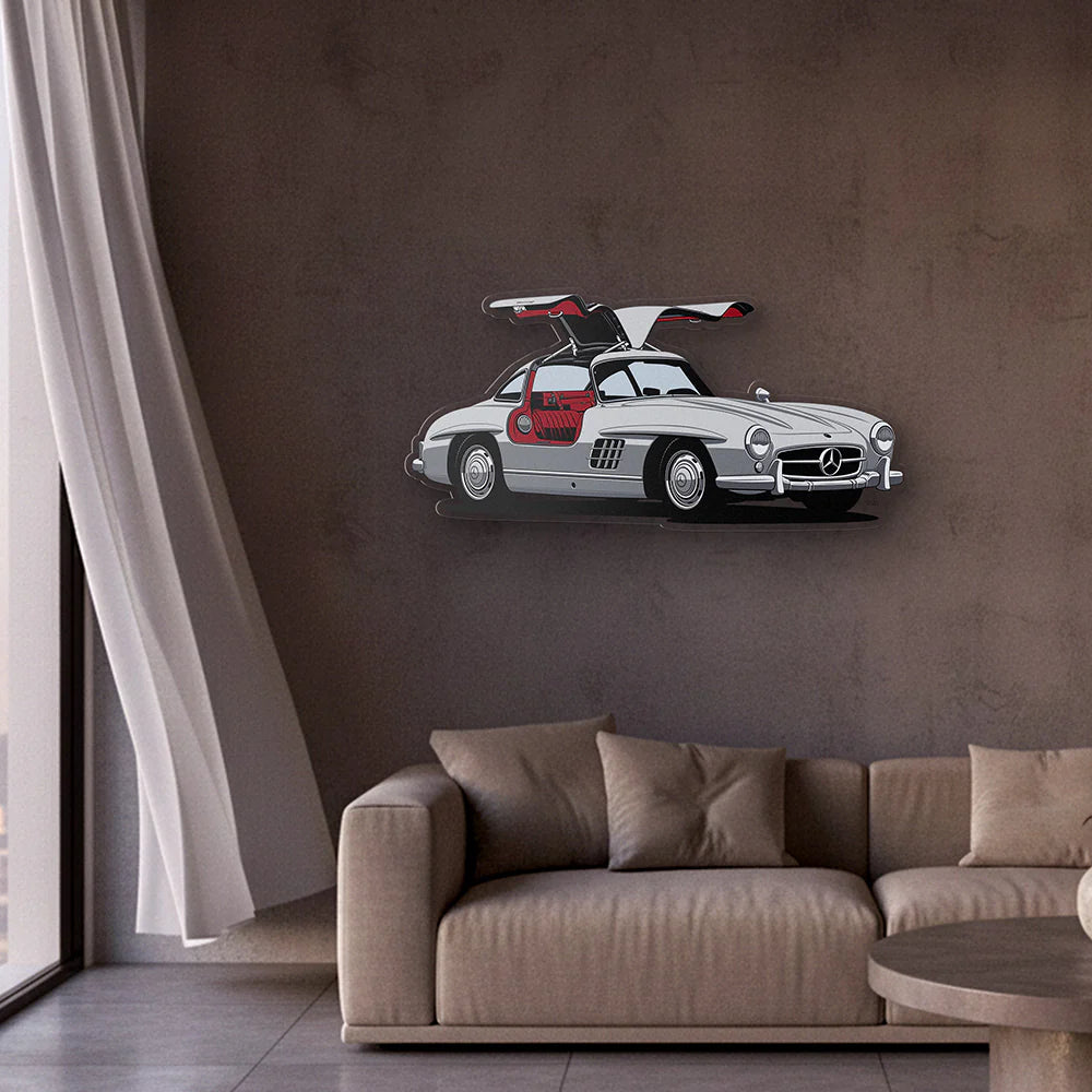 Mercedes 300SL Front Angle Acrylic Print