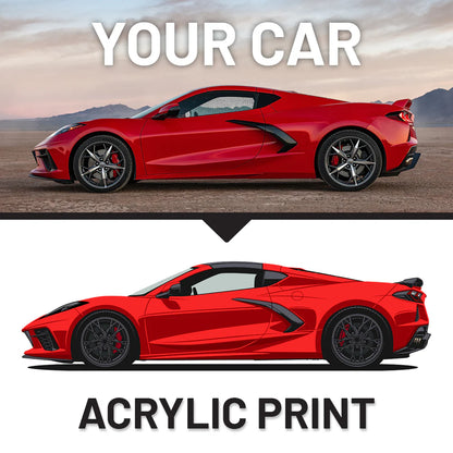 Your Custom Car Acrylic Print Service