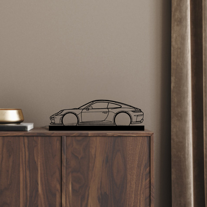 911 GT3 Model 992.2 Touring Silhouette Metal Stand Art