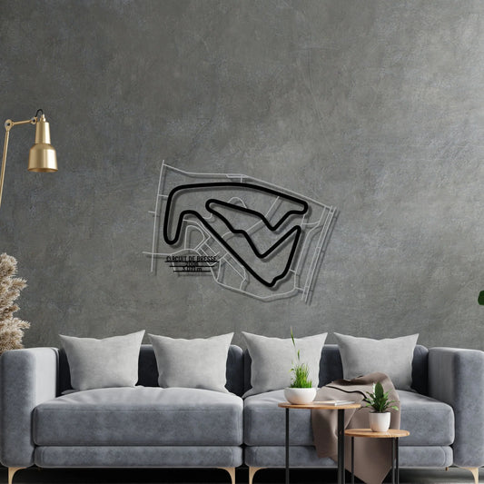 Circuit De Bresse Metal Wall Art