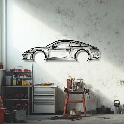 911 GT3 Model 992.2 Touring Silhouette Metal Wall Art (Copy)